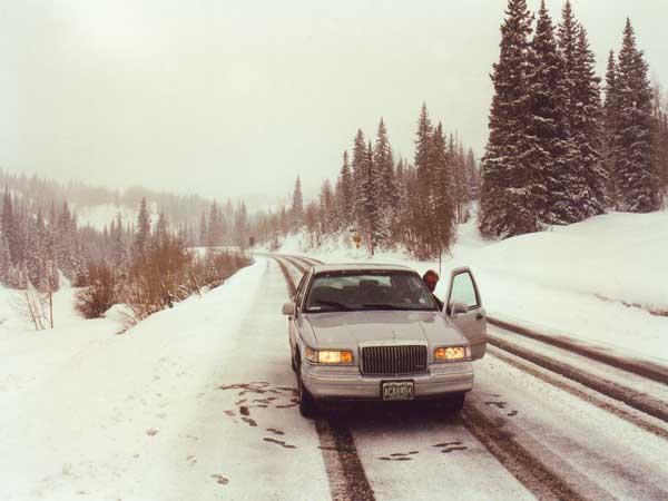 Colorado - the mountain pass is finally reached
 Winterworld Colorado Wild West Adventures - has finally reached the mountain pass - a very thrilling ride