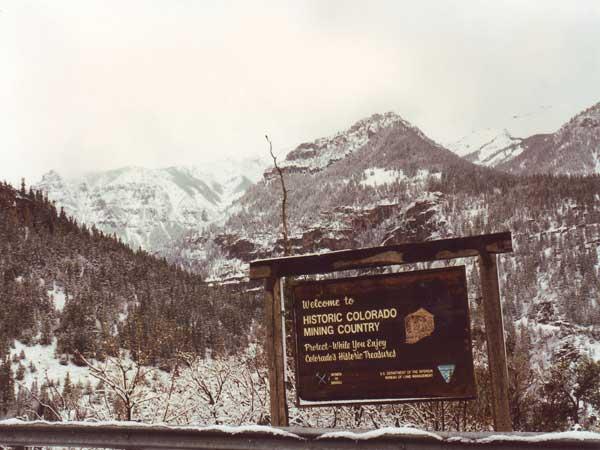 Colorado mining country - a great mountain area
 Colorado Mining Country Wild West Adventures - the winter landscape is a fantastic natural backdrop - here we see USA wintersports area too