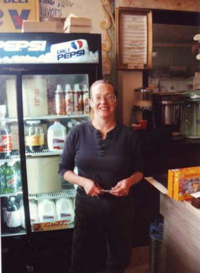 The boss of the store - a very humorous woman
Colorado Wild West Country Adventures - soon we have a very good contact to the Lady of the store and she told us many stories about theire Store