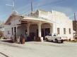 Nostalgia Car on Route 66 - an old gas station