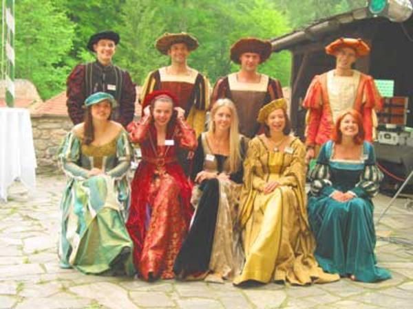 The Middle Ages Event - to make the event design stylfully
 Event design planning - here you can see the gastronomical staff in medieval costumes waiting for the guests..... we design your event - mail us:  office@milo-designs.com