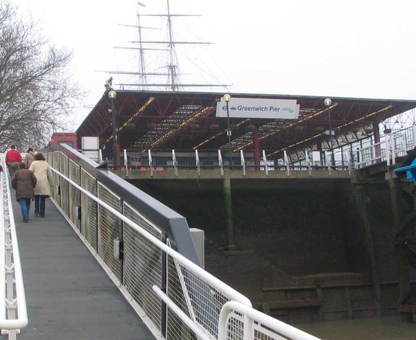 Travel London - Greenwich pier is reached
London Travel - after a long boat ride the Greenwich pier is reached.