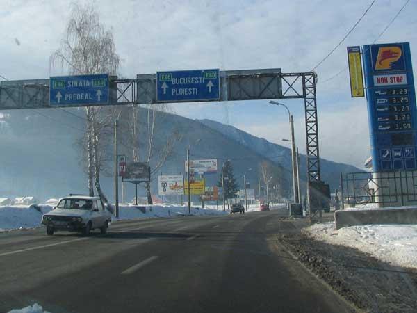 Return to Bucharest through a wonderful snow-covered landscape
