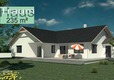 Wood prefabricated bungalow in an L shape with garage - with a fantastic price