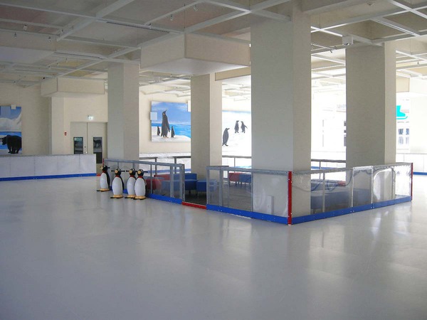 Ice free skating rink - for an indoor attraction for municipalities
Whether as a fixed installation or for rent - a cost effective solution in contrast to refrigerated skating rinks - in variable Design Furnishing and realizations of Milo. Should we have aroused your interest: office@kunst-und-ideen.com