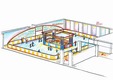 Ice free Eislaufen - und Raum und Licht Ausstattungen und Dekoration Design Planung