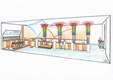 Ice free Eislaufen - eine Indoor Attraktion Design Planung - für eine große Entertainment Halle in Quetlinburg