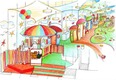 Kinder Kidsland Eingang Bereich mit Kasse - Konzept Design Planung by Milo